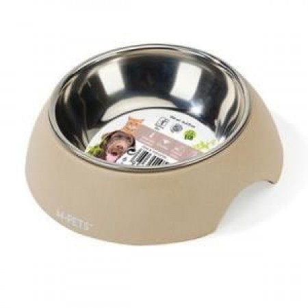 M-PETS Миска для собак и кошек ECO Bamboo SAND, 190 мл, цвет бежевый