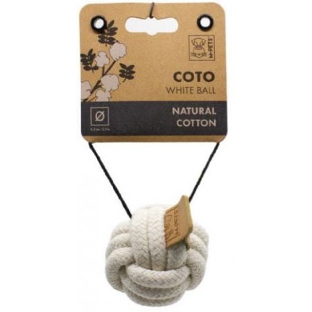 M-PETS Игрушка для собак СОТО мяч 6,5 см, цвет белый