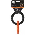 Купить M-PETS Игрушка для собак кольцо RING KING двойное, цвет черный/оранжевый M-Pets в Калиниграде с доставкой (фото)