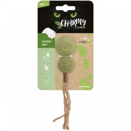 M-PETS Игрушка для кошек с кошачьей мятой CHARMY снеговик