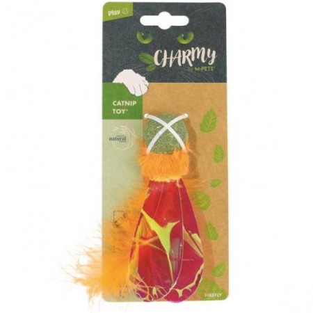 M-PETS Игрушка для кошек с кошачьей мятой CHARMY светлячок, цвет оранжевый