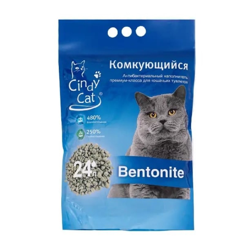 Купить Cindy Cat Bentonite комкующийся бентонитовый наполнитель - 5 кг Cindy Cat в Калиниграде с доставкой (фото)