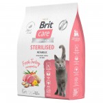 Купить Гипоаллергенный низкозерновой корм Brit Care для стерилизованных кошек, улучшенный обмен веществ, с индейкой, 7 кг Brit Care в Калиниграде с доставкой (фото 9)