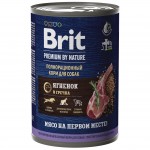 Купить Консервы Brit Premium by Nature с ягненком и гречкой для собак с чувствительным пищеварением 410 г Brit в Калиниграде с доставкой (фото)