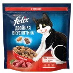 Купить Felix Двойная вкуснятина для домашних кошек, с мясом, 1.3 кг Felix в Калиниграде с доставкой (фото)