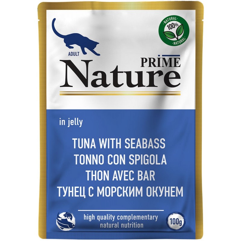 Купить Prime Nature консервы супер-премиум класса для кошек тунец с морским окунем, 100г Prime Nature в Калиниграде с доставкой (фото)