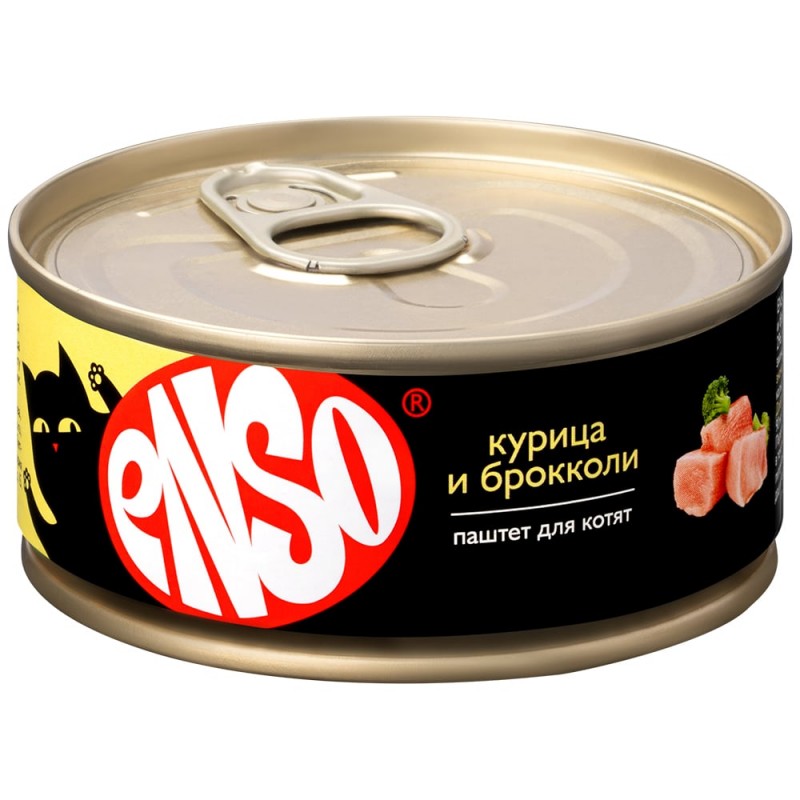 Купить Консервы ENSO паштет с курицей и брокколи для котят 100 гр ENSO в Калиниграде с доставкой (фото)
