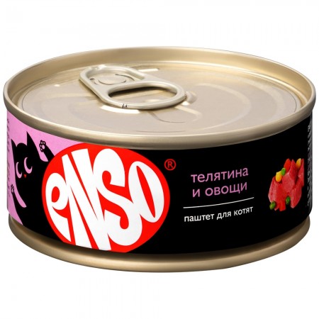 Консервы ENSO паштет с телятиной и овощами для котят 100 гр