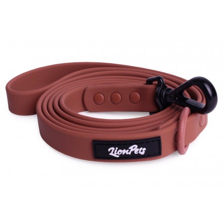 Поводок из биотана LionPets LP-720-3 Коричневый Размер 1 ширина 1,9 см, длина 1,5 метра