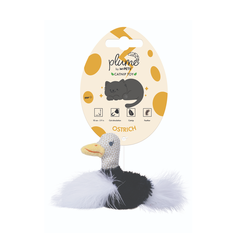Купить M-PETS Игрушка для кошек с кошачьей мятой PLUME Страус, размер 7х7.5х3 см M-Pets в Калиниграде с доставкой (фото)