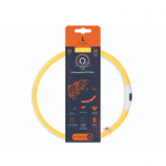 Купить M-PETS Светящийся ошейник FLASH LED, размер L, 2.5 x 65 см, цвет оранжевый M-Pets в Калиниграде с доставкой (фото)