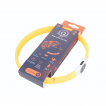 Купить M-PETS Светящийся ошейник FLASH LED, размер L, 2.5 x 65 см, цвет оранжевый M-Pets в Калиниграде с доставкой (фото 1)