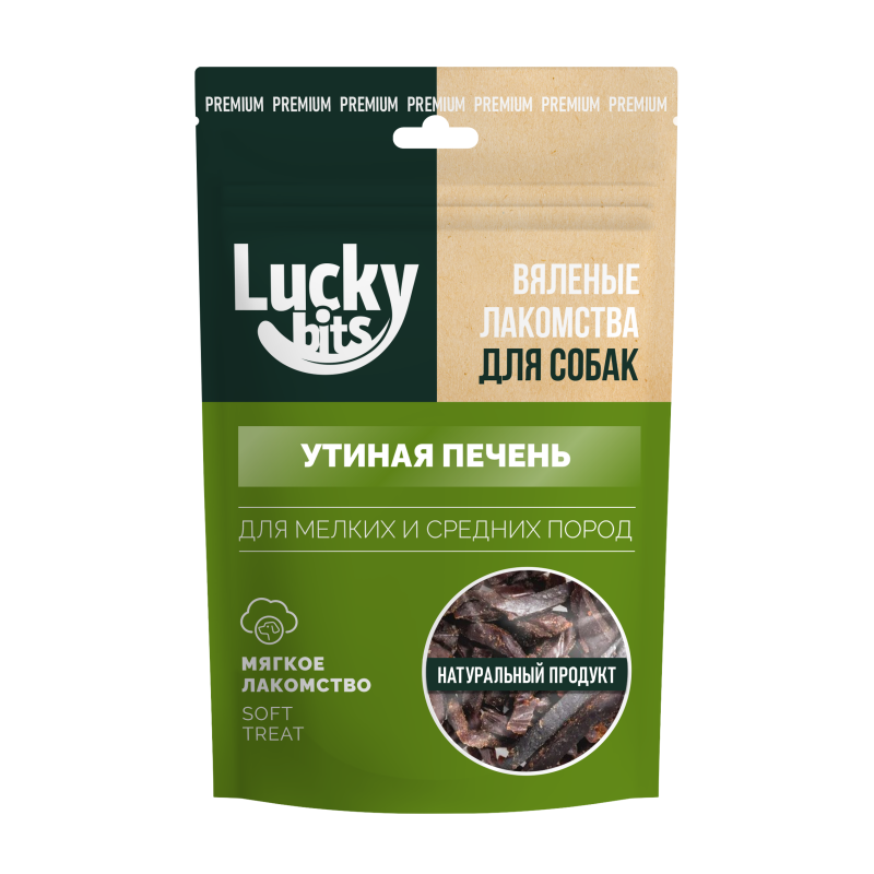 Купить Лакомство для собак Lucky bits Вяленая утиная печень 30гр Lucky bits в Калиниграде с доставкой (фото)