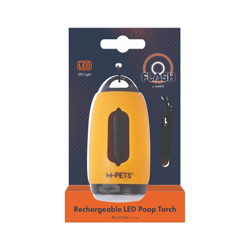 Купить M-PETS Бокс для гигиенических пакетов с фонариком FLASH LED, размеры 10 x 4.5 см M-Pets в Калиниграде с доставкой (фото)