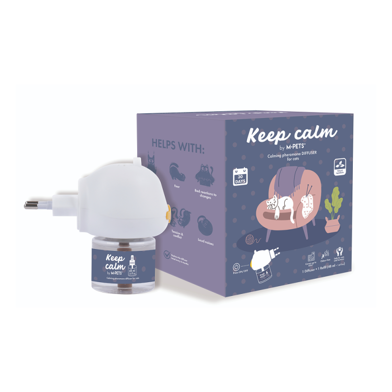 Купить M-PETS Keep Calm успокаивающий феромон для кошек, флакон 48 мл и диффузор M-Pets в Калиниграде с доставкой (фото)