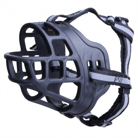 Намордник из термопластика LionPets DM804, №1 пасть 18-21 см/7,5 см