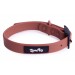 Ошейник из биотана LionPets с металлической пряжкой, Размер M обхват шеи 25-40 см, ширина 1,9 см, Коричневый