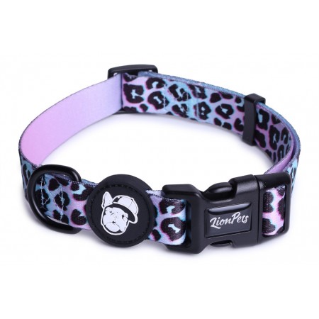 Ошейник для собак LionPets с рисунком из полиэстера, Обхват 19-28 см, ширина 1,5 см