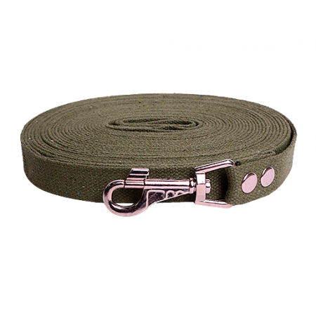 Поводок LionPets для собак брезентовый Хаки, ширина 25 мм, 1,5 метра