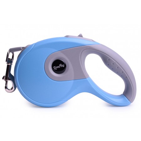 Поводок-рулетка LionPets Голубой PR8806-1, Размер M длина 5 м