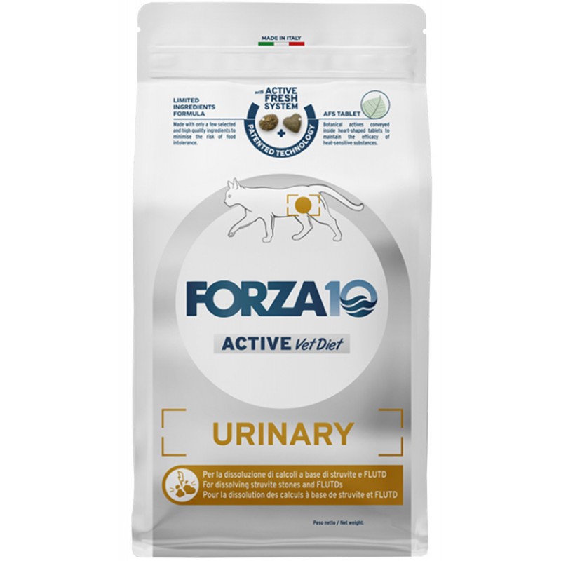Купить Сухой корм FORZA10 CAT ACTIVE VET DIET URINARY для взрослых кошек при мочекаменной болезни (1,5 кг) Forza 10 в Калиниграде с доставкой (фото)