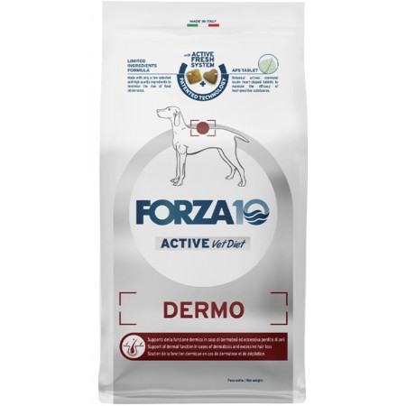 Сухой корм FORZA10 DOG ACTIVE VET DIET DERMO для взрослых собак всех пород при заболеваниях кожи 10 кг
