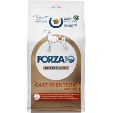Сухой корм FORZA10 DOG ACTIVE VET DIET GASTROENTERIC LOW FAT для взрослых собак всех пород при острых заболеваниях желудочно-кишечного тракта 10 кг