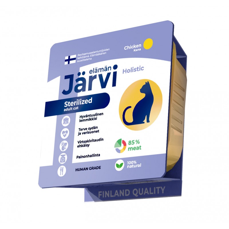 Купить Jarvi мясной паштет с курицей для стерилизованных кошек Jarvi в Калиниграде с доставкой (фото)