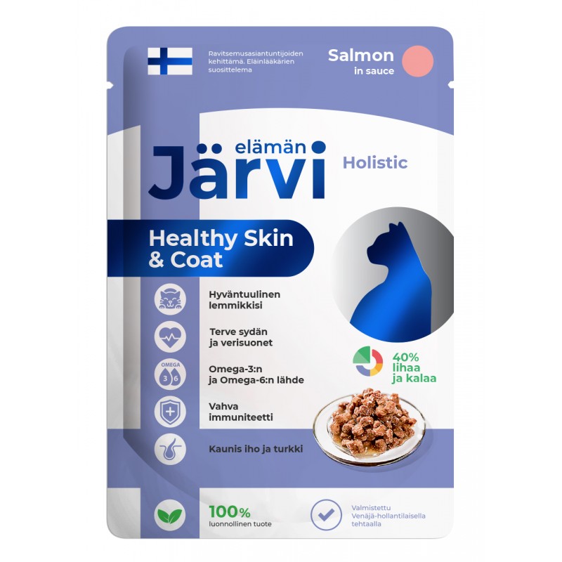 Купить Jarvi пауч для кошек для красивой шерсти и здоровой кожи (кусочки в соусе) Jarvi в Калиниграде с доставкой (фото)
