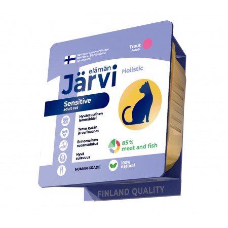 Jarvi мясной паштет с форелью для кошек с чувствительным пищеварением