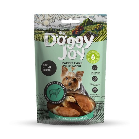 Doggy Joy лакомство для собак мелких пород, КРОЛИЧЬИ УШКИ с БАРАНИНОЙ - 55 г
