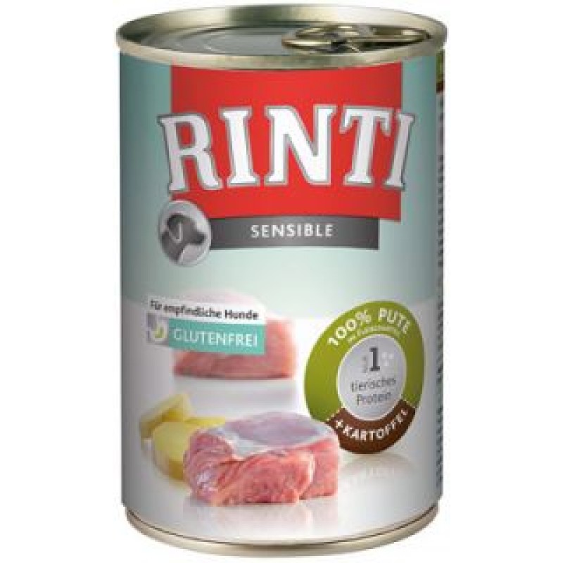 RINTI Ринти Сенсибл индейка с картофелем для собак - 400 гр