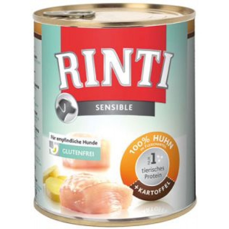 RINTI Sensible Rind & Reis - Ринти Сенсибл говядина с рисом для собак - 800 гр