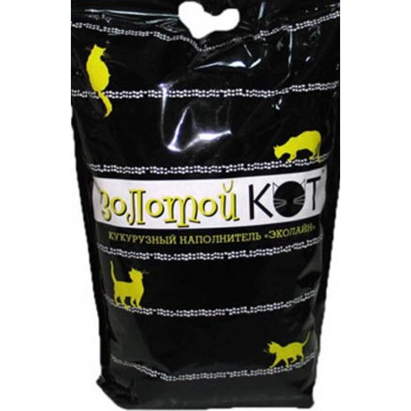 Купить Кукурузный наполнитель для домашних животных Золотой Кот Эколайн 3,2 кг (6 л) Золотой кот в Калиниграде с доставкой (фото)