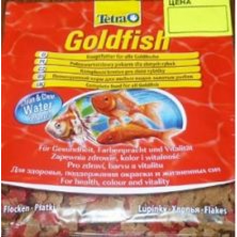 Tetra Goldfish корм для любых видов золотых рыбок 12 гр