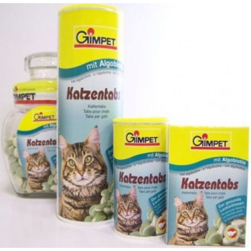 Gimpet Katzentabs Джимпет Витамины для кошек с биотином и водорослями
