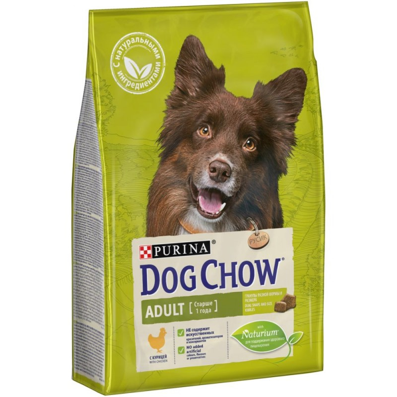 Сухой корм Purina Dog Chow Adult для взрослых собак, курица, 2,5 кг