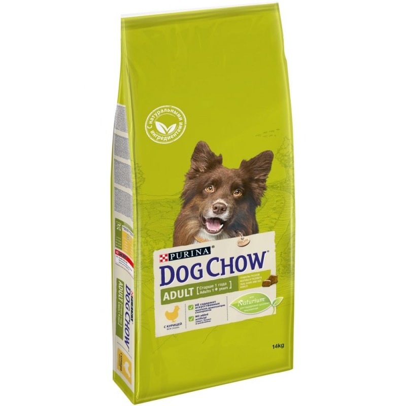 Сухой корм Purina Dog Chow Adult для взрослых собак, курица, 14 кг