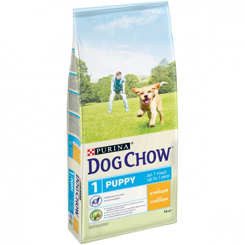 Dog Chow Puppy корм для щенков курица рис 14 кг
