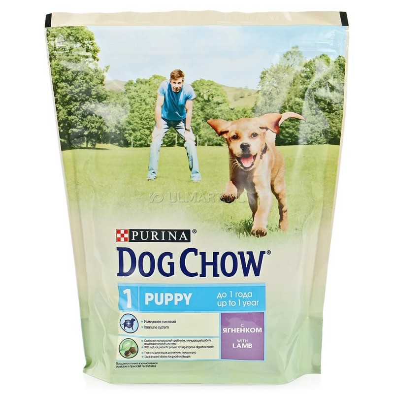 Dog Chow корм для щенков ягненок с рисом 14 кг