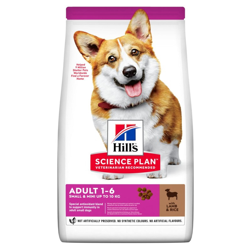 Сухой корм Hill's Science Plan Small Miniature для взрослых собак мелких пород для поддержания здорового иммунитета, с ягненком и рисом 1.5 кг