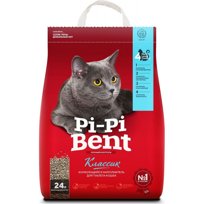 Купить Pi-Pi- Bent Classic комкующийся бентонитовый наполнитель Pi-Pi-Bent в Калиниграде с доставкой (фото)