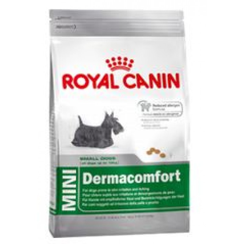 Royal Canin Mini Dermacomfort, Корм для собак с раздраженной и зудящей кожей 800гр