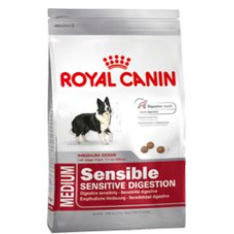 Royal Canin Medium Sensible, Корм для собак с чувствительной пищеварительной системой 15 кг