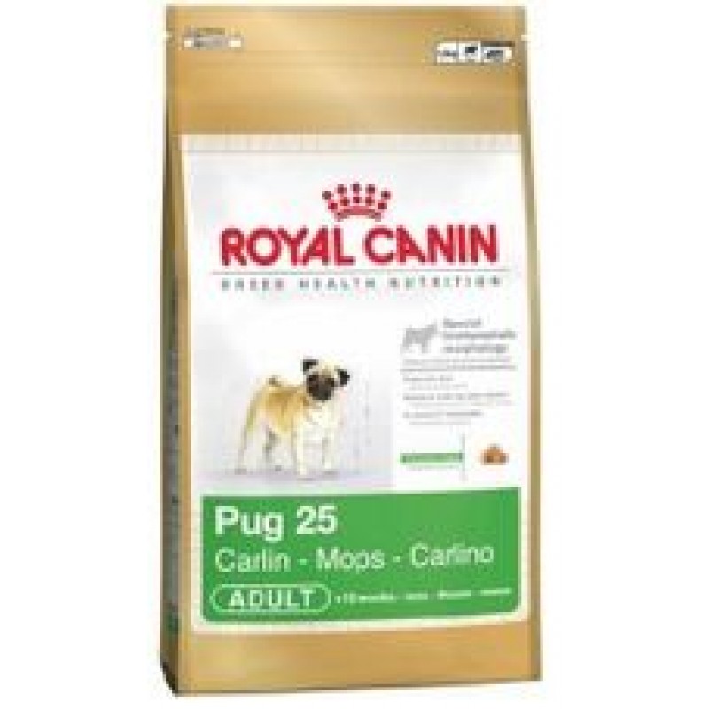 Royal Canin Pug 25, Корм для Мопсов старше 10 месяцев, 1,5 кг
