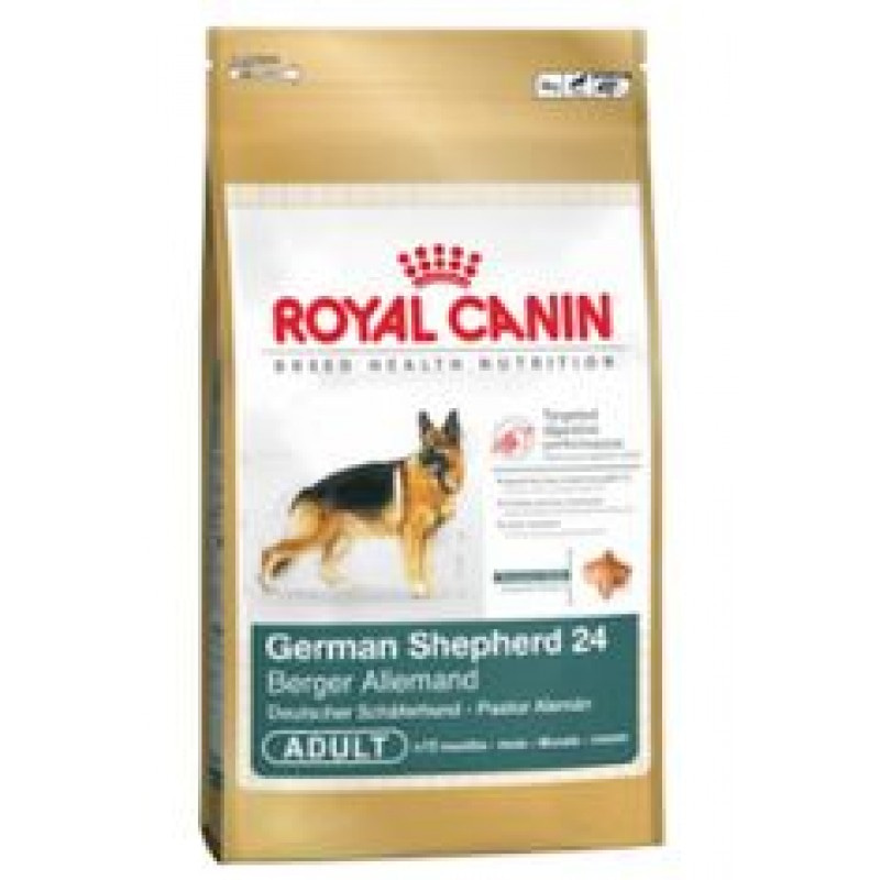 Royal Canin German Shepherd 24 Adult, Корм для Немецких овчарок старше 15 месяцев 3кг