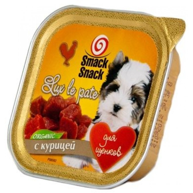 Smack Snack консервы для щенков (с мясом цыпленка) /100 г