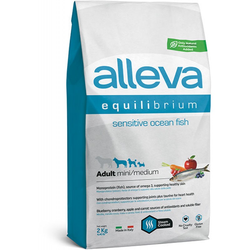 Купить Alleva Equilibrium Сенситив Океаническая Рыба корм для собак мелких и средних пород 2 кг Alleva в Калиниграде с доставкой (фото)