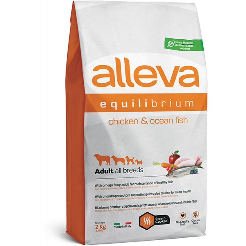 Купить Alleva Equilibrium Курица и Океаническая рыба корм для собак 2 кг Alleva в Калиниграде с доставкой (фото)