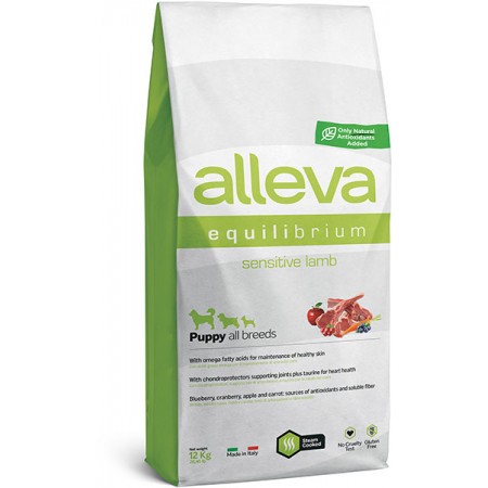 Alleva Equilibrium Сенситив Ягненок корм для щенков и беременных сук 12 кг